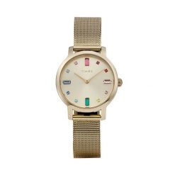 Zegarek Timex. Żółte zegarki damskie Timex, złote. Za 589.99 zł.