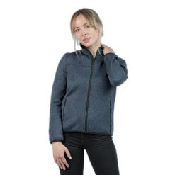 Damski polar Izas Samaun. Niebieskie swetry klasyczne damskie Izas, m, z polaru, bez kołnierzyka. W wyprzedaży za 226.04 zł.