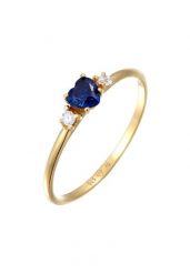 Elli kamieniami Kobiety Serce Cyrkonie niebieski i biały Srbero 925 Sterling Silver Pierścionki 1 ct Damski. Białe pierścionki damskie Elli, z cyrkonią, pozłacane. Za 241.39 zł.