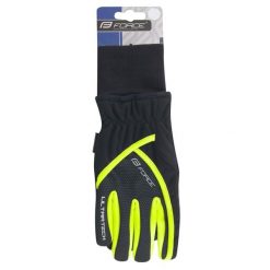 Rękawiczki rowerowe zimowe dla dorosłych Force Ultra Tech. Czarne rękawiczki damskie FORCE, bez wzorów. Za 139.00 zł.