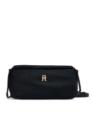 Tommy Hilfiger Torebka AW0AW19174 Czarny. Czarne listonoszki damskie Tommy Hilfiger, bez wzorów, z materiału, bez dodatków. Za 329.99 zł.