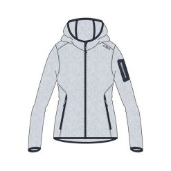 Bluza damska turystyczna CMP 3H19826. Szare bluzy damskie CMP, na zimę, l, bez wzorów, z materiału, z kapturem. Za 320.40 zł.