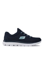 Skechers Sneakersy Quick Lapse 12985/NVLB Granatowy. Niebieskie obuwie sportowe damskie Skechers, z materiału, bez zapięcia. Za 199.99 zł.
