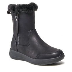 Botki Clara Barson. Czarne botki damskie Clara Barson, bez obcasa, na płaskiej podeszwie, bez zapięcia. Za 101.99 zł.