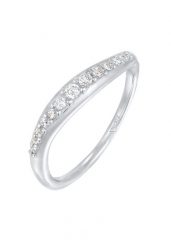 Elli Damski do łączenie skręcony Elegant z kryształami cyrkonii w srebrze próby 925 Sterling Silver Pierścionki 1 ct. Szare pierścionki damskie Elli, z cyrkonią, srebrne. Za 203.99 zł.