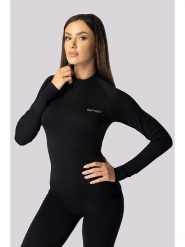 Spaio Koszulka termiczna "Alpha" w kolorze czarnym rozmiar: M. Czarne koszulki damskie Spaio, m, bez wzorów, z materiału, bez kołnierzyka, bez ramiączek. Za 161.73 zł.