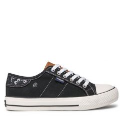 Trampki Wrangler. Czarne trampki damskie Wrangler, bez wzorów, bez zapięcia. Za 219.99 zł.