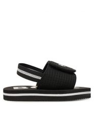 BOSS Sandały J53242 M Czarny. Czarne sandały chłopięce Boss, z syntetyku, bez zapięcia. Za 149.99 zł.