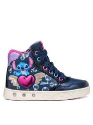Geox Sneakersy J Skylin Girl J668WE 054AJ C4268 M Granatowy. Niebieskie buty sportowe dziewczęce Geox, bez wzorów, ze skóry, bez zapięcia. Za 319.99 zł.