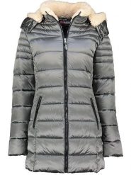 Geographical Norway Płaszcz pikowany "Carenne" w kolorze szarym rozmiar: XXL. Szare płaszcze damskie Geographical Norway, xxl, bez wzorów, bez kaptura. Za 227.31 zł.