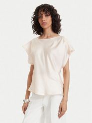 Maryley Bluzka 26EB013/31SA Beżowy jasny Regular Fit. Brązowe bluzki damskie Maryley, s, bez wzorów, z wiskozy, bez kołnierzyka, bez ramiączek. Za 249.99 zł.