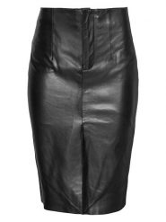 Bugatti Skórzana spódnica w kolorze czarnym rozmiar: 38. Czarne spódnice damskie Bugatti, bez wzorów, ze skóry, midi. Za 521.99 zł.