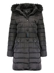 Geographical Norway Płaszcz pikowany "Anemone" w kolorze czarnym rozmiar: XL. Czarne płaszcze damskie Geographical Norway, xl, bez wzorów, z tkaniny, bez kaptura. Za 265.39 zł.