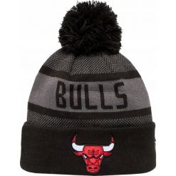 Czapka Unisex Dla Dorosłych New Era Beanie. Szare czapki damskie CHICAGO BULLS, bez wzorów. Za 206.99 zł.