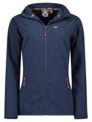 Geographical Norway Kurtka polarowa "Unicia" w kolorze granatowym rozmiar: XXL. Niebieskie kurtki damskie Geographical Norway, xxl, bez wzorów, z polaru, bez kaptura. Za 122.38 zł.