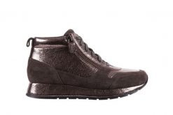 Trampki Bayla-018 SW-1710 Grey Pewter, Srebrny, Skóra naturalna - 40. Szare trampki damskie Bayla, z aplikacjami, z jeansu, bez zapięcia. W wyprzedaży za 134.10 zł.