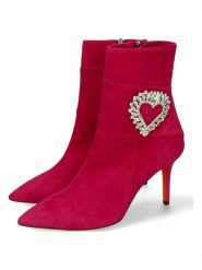 MELVIN & HAMILTON Skórzane botki "Lisa 3" w kolorze różowym rozmiar: 39,5. Różowe botki damskie Melvin & Hamilton, eleganckie, bez obcasa, na szpilce, bez zapięcia. Za 709.99 zł.