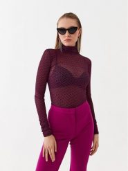 PINKO Bluzka Lamu 101813 A13G Różowy Slim Fit. Czerwone bluzki damskie Pinko, s, bez wzorów, z syntetyku, bez kołnierzyka, bez ramiączek. Za 299.00 zł.