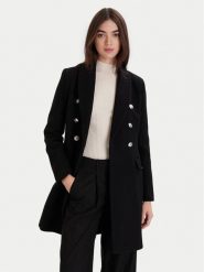 Morgan Płaszcz wełniany 252-GATIM.F Czarny Regular Fit. Czarne płaszcze damskie Morgan, na zimę, bez wzorów, z syntetyku, bez kaptura. Za 929.99 zł.