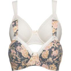Biustonosz (2 szt.) bonprix z nadrukiem + biel wełny. Żółte biustonosze bonprix, z nadrukiem, z bawełny. Za 49.98 zł.