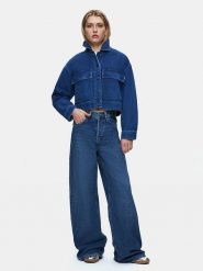 LTB Kurtka dżinsowa "Skyla" w kolorze niebieskim rozmiar: L. Niebieskie kurtki damskie LTB, l, z aplikacjami, z bawełny, bez kaptura. Za 152.98 zł.