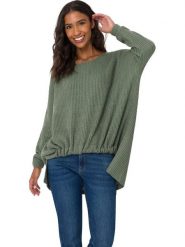 Heine Sweter w kolorze zielonym rozmiar: 32/34. Zielone swetry klasyczne damskie Heine, bez kołnierzyka. Za 34.99 zł.