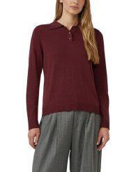 S.Oliver Sweter w kolorze bordowym rozmiar: 44. Czerwone swetry klasyczne damskie S.Oliver, s, bez kołnierzyka. Za 95.99 zł.