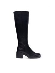 Jenny Fairy Kozaki FLAVIA HL80050-5 Czarny. Czarne kozaki damskie Jenny Fairy, z syntetyku, bez obcasa, na słupku, bez zapięcia. Za 199.99 zł.