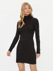 JDY Sukienka dzianinowa 15297773 Czarny Bodycon Fit. Czarne sukienki damskie JDY, bez wzorów, z dzianiny, bez ramiączek. Za 69.99 zł.