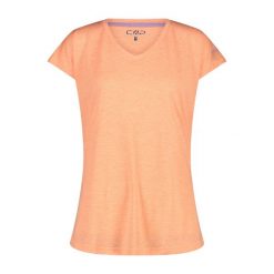 Damska koszulka v-neck CMP. Brązowe koszulki damskie CMP, bez wzorów, bez kołnierzyka, bez ramiączek. Za 143.50 zł.