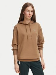 Lacoste Bluza SF7612 Brązowy jasny Oversize. Brązowe bluzy damskie Lacoste, bez wzorów, z bawełny, bez kaptura. Za 594.99 zł.