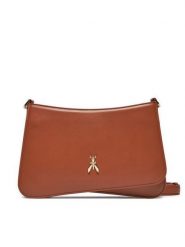 Patrizia Pepe Torebka 2B0101/L132-B757 Brązowy. Brązowe listonoszki damskie Patrizia Pepe, bez wzorów, ze skóry, bez dodatków. Za 1,199.00 zł.