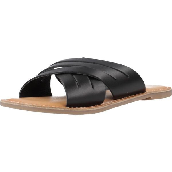 Sandały KICKERS KICK DAY Czarny. Czarne sandały damskie Kickers, bez wzorów, ze skóry, bez obcasa, bez zapięcia. Za 165.99 zł.