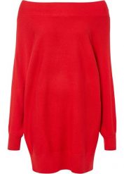 Sweter off-shoulder. Czarne swetry klasyczne damskie bonprix, bez kołnierzyka. Za 109.99 zł.