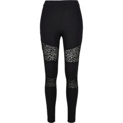 Legginsy damskie Urban Classics flock lace inset. Czarne legginsy damskie Urban Classics, s, bez wzorów, z bawełny. Za 127.20 zł.