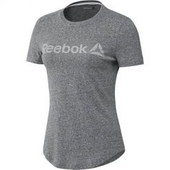 Koszulka sportowa damska Reebok EL Prime Group Tee. Szare koszulki sportowe damskie Reebok, bez wzorów, bez ramiączek. Za 111.00 zł.