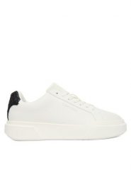 Calvin Klein Sneakersy Chunky Cupsole Laceup Lth Bt Aop YW0YW02036 Biały. Białe obuwie sportowe damskie Calvin Klein, ze skóry, bez zapięcia. Za 529.99 zł.