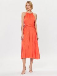 DKNY Sukienka codzienna DD3C3711 Koralowy Regular Fit. Pomarańczowe sukienki damskie DKNY, bez wzorów, z syntetyku, bez ramiączek. Za 1,039.00 zł.
