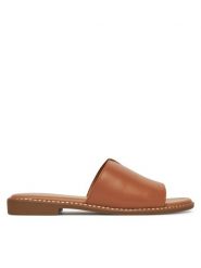Lasocki Klapki RST-KM215-01 Brązowy. Brązowe klapki damskie Lasocki, bez wzorów, ze skóry, bez obcasa, bez zapięcia. Za 139.99 zł.