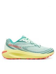 Merrell Buty do biegania Morphlite J068424 Zielony. Zielone obuwie sportowe damskie Merrell, z materiału, bez zapięcia, do biegania. W wyprzedaży za 339.99 zł.