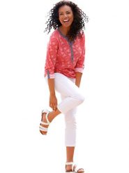 WITT WEIDEN Koszulka w kolorze czerwonym rozmiar: 48. Czerwone koszulki damskie WITT WEIDEN, bez wzorów, z bawełny, bez kołnierzyka, bez ramiączek. Za 48.16 zł.