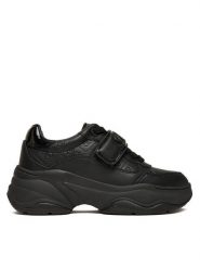 Guess Sneakersy FLFHNN ELE12 Czarny. Czarne obuwie sportowe damskie Guess, ze skóry, bez zapięcia. Za 589.99 zł.