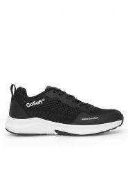 Go Soft Sneakersy WP-12345 Czarny. Czarne obuwie sportowe damskie GO SOFT, z materiału, bez zapięcia. Za 199.99 zł.