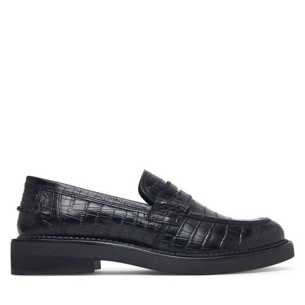 Lordsy Geox. Czarne półbuty damskie Geox, bez wzorów, bez obcasa, bez zapięcia. Za 499.99 zł.