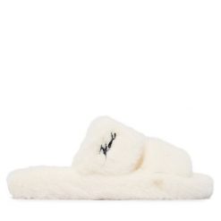 Kapcie KARL LAGERFELD. Białe kapcie damskie KARL LAGERFELD. Za 439.99 zł.