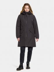 Didriksons Parka Bente Wns Parka 504921 Czarny Regular Fit. Czarne parki damskie Didriksons, z syntetyku, bez kaptura. Za 789.99 zł.