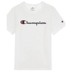 T-shirt Damski Z Bawełny Z Krótkim Rękawem. Białe t-shirty damskie Champion, s, bez wzorów, z bawełny, bez kołnierzyka. Za 132.99 zł.