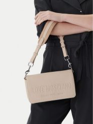 LOVE MOSCHINO Torebka JC4046PP1OLE0110 Kremowy. Białe torebki klasyczne damskie Love Moschino, ze skóry, bez dodatków. Za 486.99 zł.