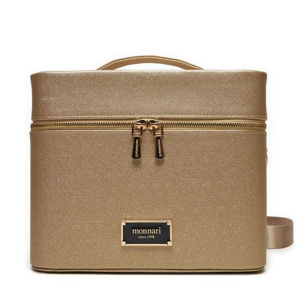 Szkatułka na biżuterię Monnari. Żółte kosmetyczki damskie Monnari, bez wzorów. Za 179.99 zł.