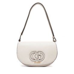 Torebka Guess. Białe listonoszki damskie Guess, z aplikacjami, bez dodatków. Za 399.99 zł.